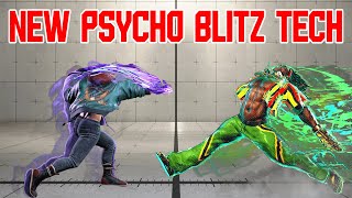 New Ed Tech Unlocked Checking Drive Rush With Psycho Blitz  Street Fighter 6 [upl. by Yrbua390]