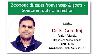 Zoonotic diseases from sheep and goats  Source amp route of infection Sheepfarming Goatfarming [upl. by Sheryl]