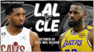 Los Angeles Lakers vs Cleveland Cavaliers Full Game Highlights  Oct 30  2025 NBA Season [upl. by Flanigan]