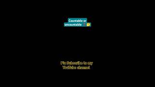 Countable amp Uncountableenglish learnenglish shorts [upl. by Weylin]