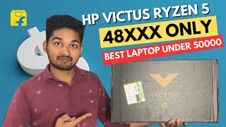 hp victus Ryzen 5 5600H RX 6500M performance  unboxing  Best gaming laptop under 50000 online [upl. by Dorree]