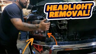 4th GEN RAM HEADLIGHT REMOVAL [upl. by Nadabb540]