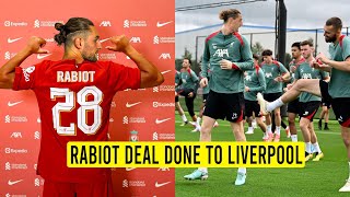 Adrien Rabiot Deal Done To Liverpool✅Rabiot First Training Under Slot🔥Liverpool Confirmed Transfer✔️ [upl. by Nahsaj]