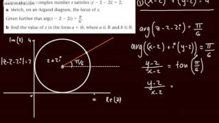 Further Pure 2 FP2 Complex Number Loci 5 Half Line Edexcel Maths [upl. by Gyimah]