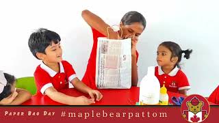 Maple Bear Canadian Preschool  Paper Bag Day celebration by Kindergarten Nursery and PlaySchoolers [upl. by Eenhat]