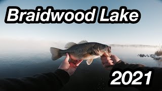 Braidwood Lake 2021 Bass Fishing Opener [upl. by Annayat]