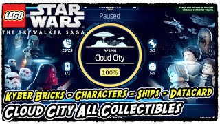 Lego Skywalker Saga Cloud City All Collectible Locations Kyber Bricks  Characters  Ships [upl. by Lodhia405]