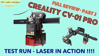 Best compact laser engraver  review and testing  Creality CV01 Pro  hobby laser DIY [upl. by Seow827]