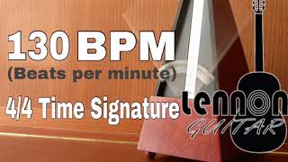 METRONOME 130 BPM 44 Time Signature [upl. by Abrahams669]