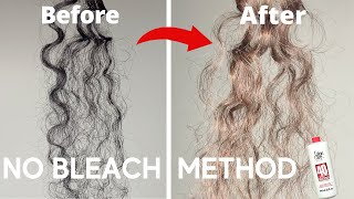 How To Dark To Light Brown Hair in ONE STEP  NO BLEACH Method TESTED Results [upl. by Eelahc]