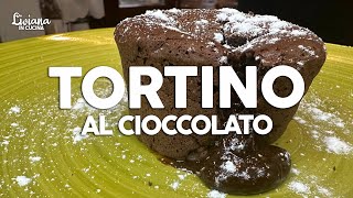 TORTINO AL CIOCCOLATO con cuore morbido RICETTA FACILE [upl. by Eenoj896]