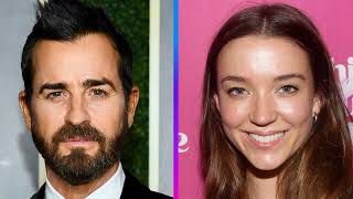 On a date night in Los Angeles Justin Theroux and his girlfriend Nicole Brydon Bloom dress in [upl. by Noryd]