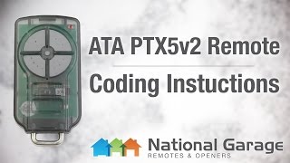 Coding Instructions  ATA PTX5 v2 Remote [upl. by Akkahs109]