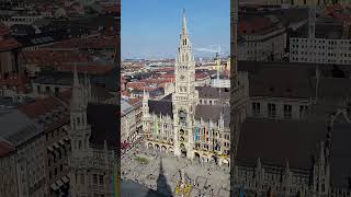 The view of Marienplatz from St Peterskirche tower September 23 2024 [upl. by Edualc]