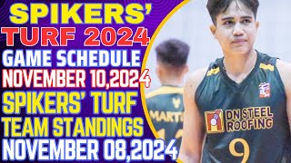 SPIKERS TURF 2024 LATEST TEAM STANDINGS NOVEMBER 082024DRYX SAAVEDRA 17 POINTS 15 ATTACKS [upl. by Rhee]