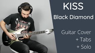 quotOut on the street for a livingquot  Kiss  Black Diamond Guitar Cover [upl. by Lauryn]