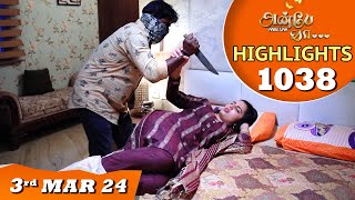 Anbe Vaa Serial  EP 1038 Highlights  3rd Mar 24  Virat  Shree Gopika  Saregama TV Shows Tamil [upl. by Stargell]