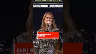 Céline Dion imitia Rihanna em programa de TV [upl. by Eyla574]