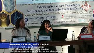 Communication au Colloque international CNTRIED quotlegouvernement  étude empiriquequot Yasmine MARSOU [upl. by Eimmak506]