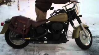 Harley Davidson Fatboy Walk Around and Start Up [upl. by Elletnahc621]