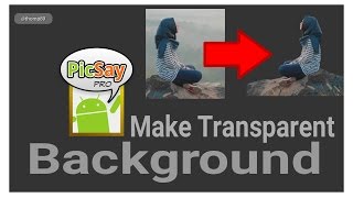 How to make transparent background with PICSAY PRO for ANDROID [upl. by Adnilreb]