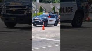 Havertown police dept Chevy Tahoe inside a construction site [upl. by Llovera326]