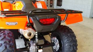 2016 Honda FourTrax Foreman 500  ATV Walk Around Video  TRX500FM1G Orange [upl. by Murat]