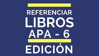 Referenciar libros físicos en PDF y Ebooks Normas APA 6ta edición LA MÁS ACTUALIZADA 2019 [upl. by Neryt619]