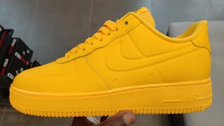 Nike Air Force 1 low Waterproof quotYellowquot [upl. by Ayomat]