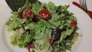 Hempseed Turmeric dressed Lettuce  Live Entrée [upl. by Rushing]