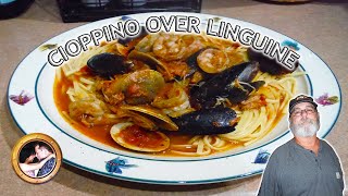 Cioppino Over Linguine seafood food foodie foodlover yummy yummyfood cooking cookingvideo [upl. by Tenrag621]