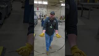 How To Fold A Bandsaw Blade foryoupage shop hacks advice careertech tooltips bandsaw [upl. by Sairu935]