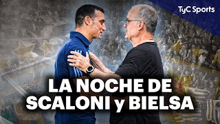 ARGENTINA vs URUGUAY ASÍ VIVIERON EL PARTIDO LIONEL SCALONI y MARCELO BIELSA EN LA BOMBONERA 🔥 [upl. by Anialem]