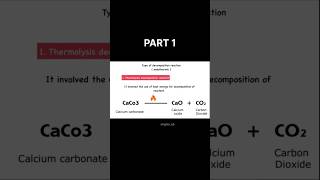 Types of chemical reaction 🤯decompositionreaction chemistry ytshorts [upl. by Ellerahs545]