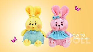 DIY Sock Bunny Doll in Minutes 🧦🐰💖  Cute amp Easy Craft 🎨 [upl. by Ytiak946]