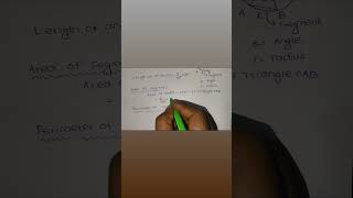 Sector of a circle maths geometry ossccgl2023 education mensuration [upl. by Gnex]