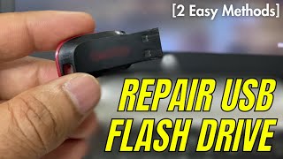 How to Repair USB Flash Drive 2 Easy Methods [upl. by Palla248]