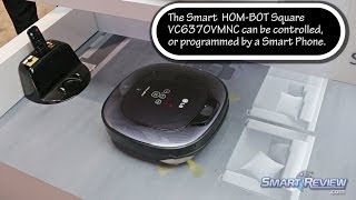 CES 2014  LG HOMBOT Square 30 Robot Vacuum Demonstration  VC6370VMNC Robotic Vacuum Cleaner [upl. by Brewer]