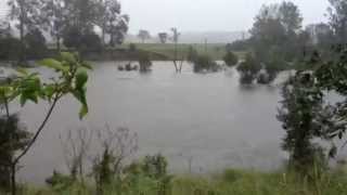 Flooding on Brisbane River at Fernvale [upl. by Merna]