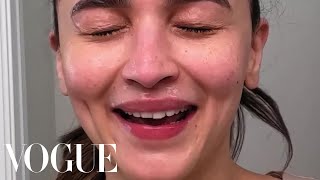 quotI Literally Dunk My Face in Icequot Alia Bhatt’s Guide to Ice Water Facials [upl. by Isia878]