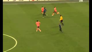 balotelli vs xavi great skill  Inter vs Barcelona 31 [upl. by Leafar]