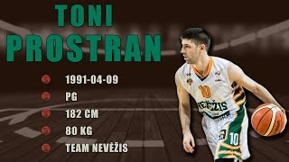 Toni Prostran 201617 Lithuania LKL Highlights [upl. by Arrio]