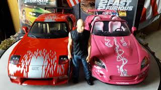 Fast and Furious 1 and 2 Cars 118 Die Cast [upl. by Atnahsal937]