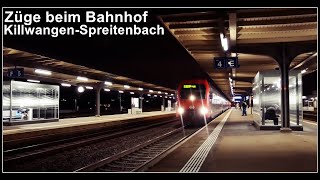 Spätabends beim Bahnhof KillwangenSpreitenbach Kanton Aargau Schweiz 2021 [upl. by Nnil743]