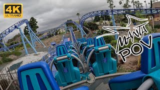 Manta POV Back Row 4K 60 FPS Day SeaWorld San Diego Mack MultiLaunch Coaster  NonCopyright [upl. by Alphonse296]