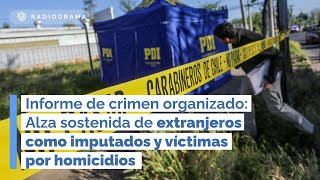 Informe de crimen organizado Alza sostenida de extranjeros como imputados y víctimas por homicidios [upl. by Darcy]