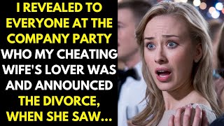 I revealed to everyone at the company party who my cheating wifes lover was and announced divorce [upl. by Horacio]