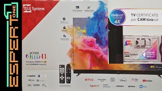 TV Telesystem con SOUNDBAR INTEGRATA certificata TVSAT 4K Qled [upl. by Ambie572]