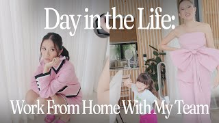 Day in the Life Work From Home With My Team  Camille Co [upl. by Aruasor870]