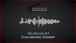 Chalkboard Eraser  HQ Sound Effects [upl. by Callean]